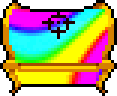 A rainbow chest.