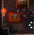 The first encounter with Tailor, in the Gungeon Proper entrance room