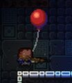 The player with the red balloon.