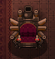 The Old King's Lead Throne. Note the more medieval style of it compared to normal Bullet King's Lead Throne.