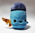The Cobalt Blue official Bullet Kin plushie, which resembles a Blank